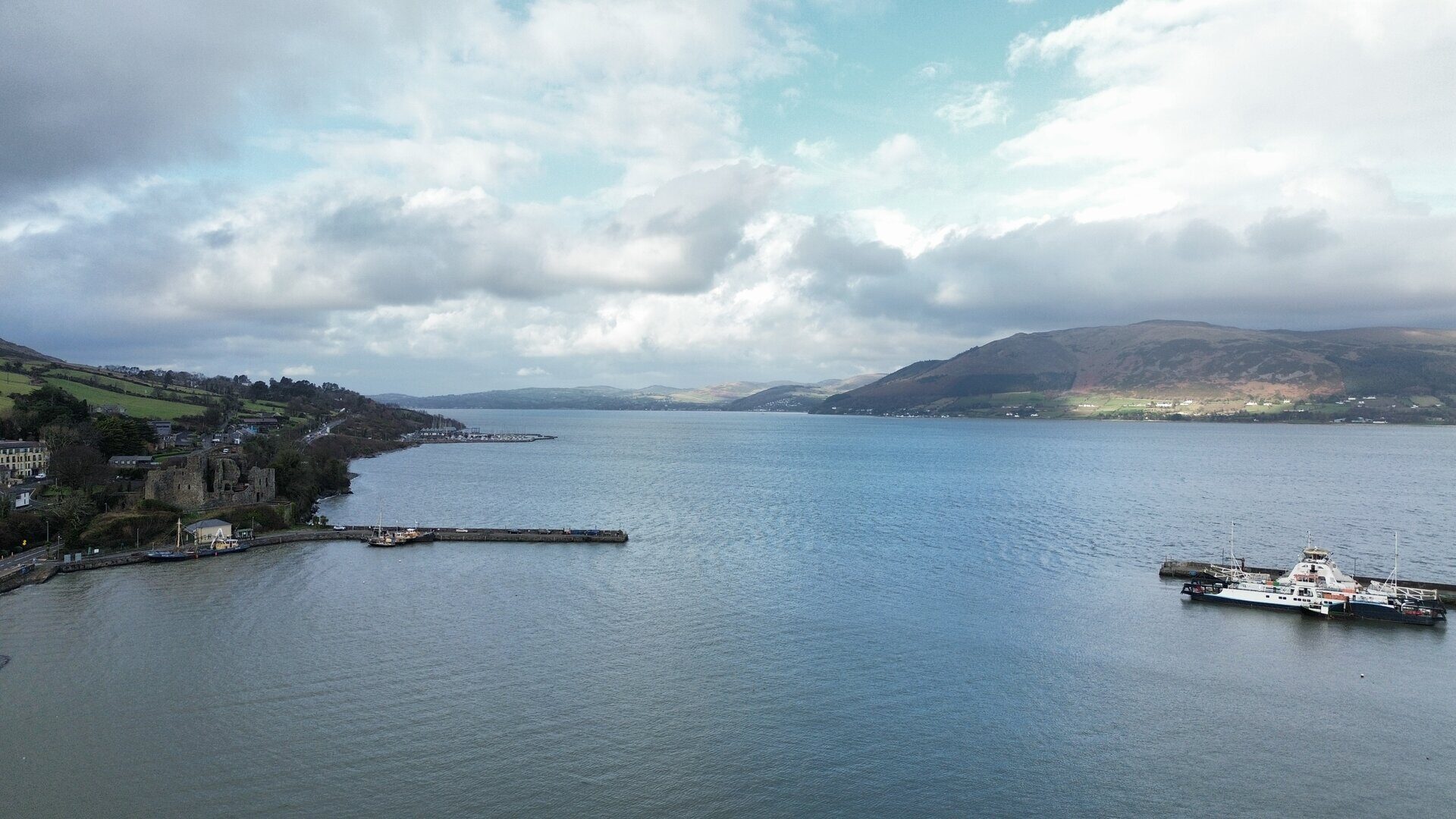 Carlingford aerial panorama