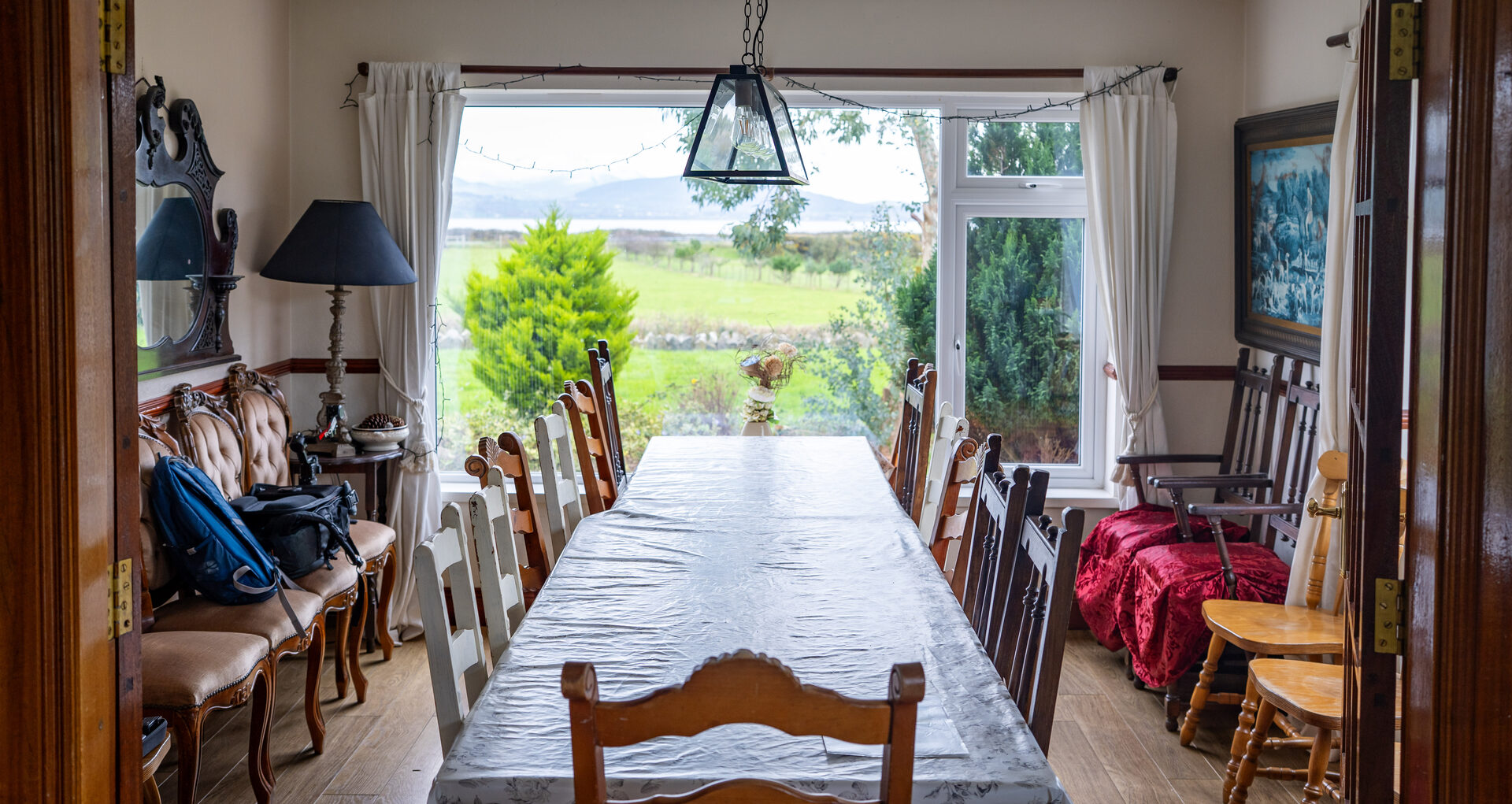 Dining area seats 23